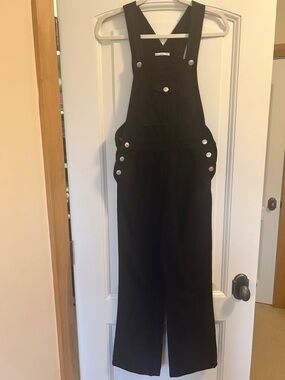 Alexa Chung for AG Black Overalls